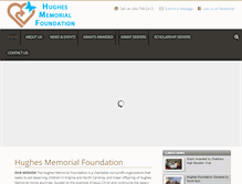 Tablet Screenshot of hughesmemorialfoundation.org